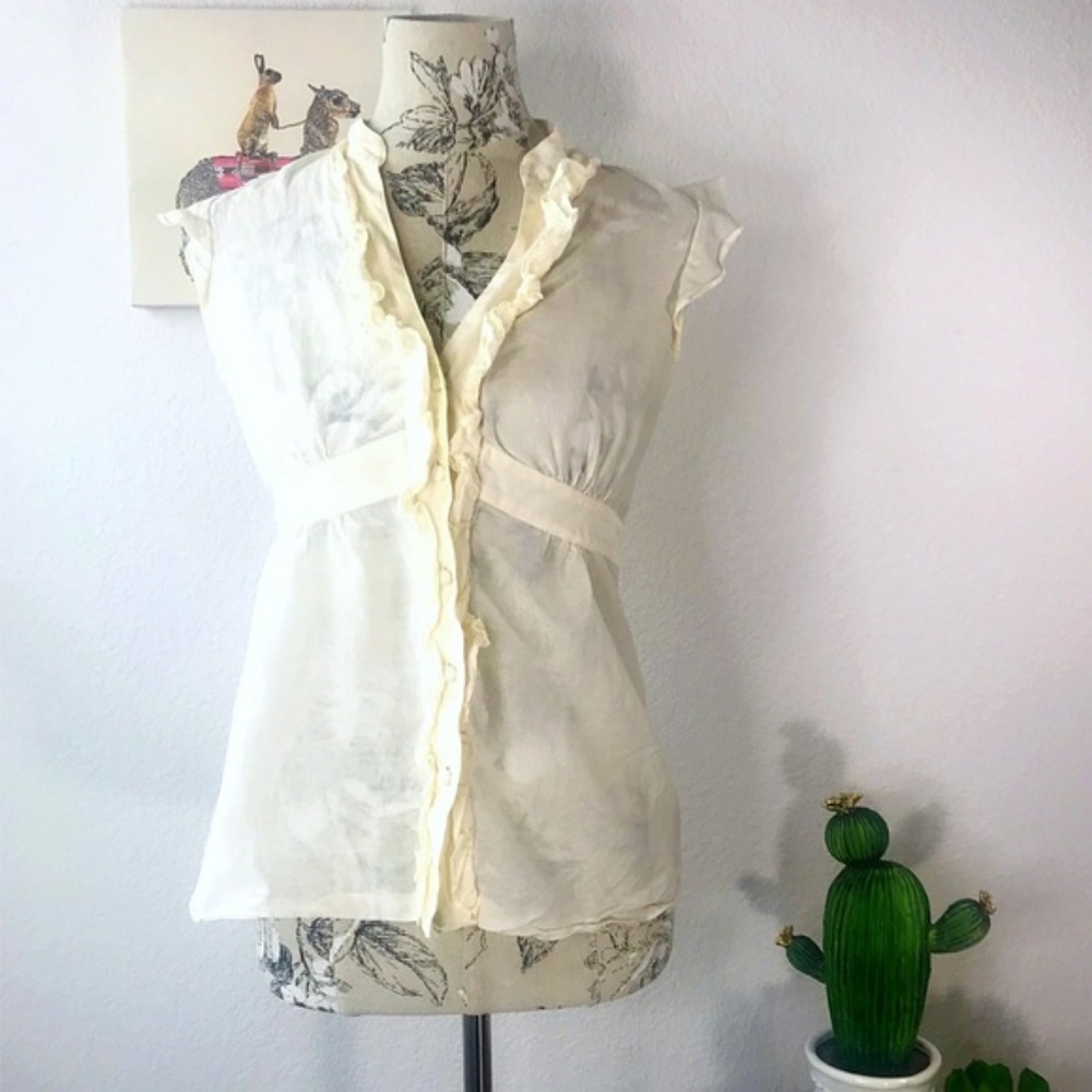 Anthro Odille Sleeveless Blouse